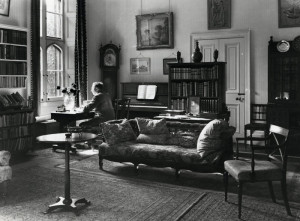 EM Forster in his College sitting room (taken by Edward Leigh, 1968)